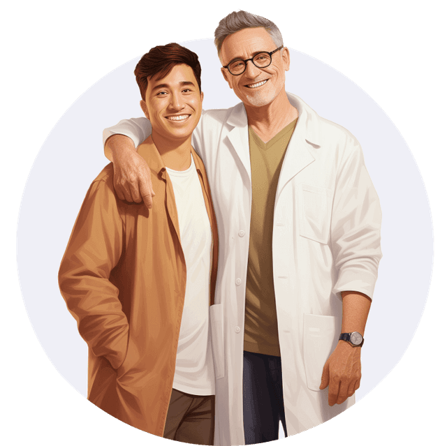 Support team helping with emotional eating